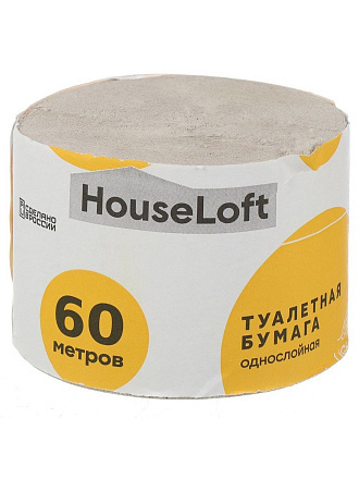 Туалетная бумага HouseLoft, 1 слой, 60 м