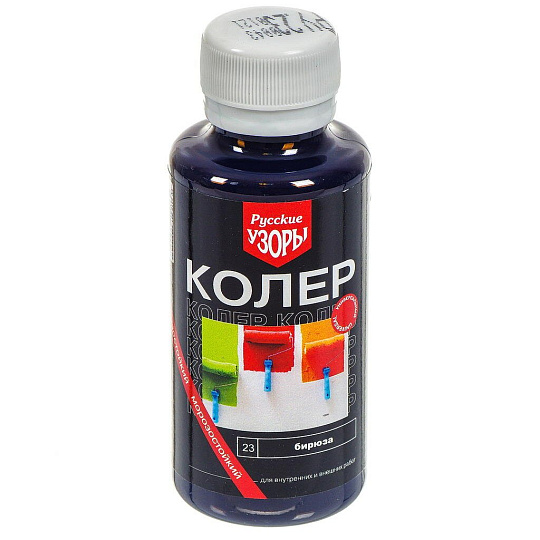 Колер паста, Русские узоры, №23, бирюза, 100 мл