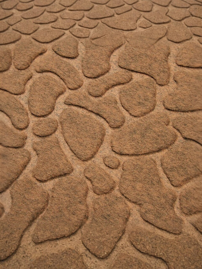 Коврик грязезащитный, 40х60 см, полиэстер, ПВХ, бежевый, Y4-6812