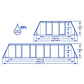 Бассейн каркасный Bestway, 488х244х122 см, Power Steel Rectangular, 56670BW, фильтр-насос, лестница, тент, 11532 л, поплавок-дозатор - фото 12