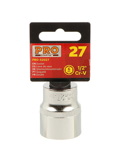 Головка торцевая 6-гранная, 1/2&quot;, 27 мм, Startul, PRO-52027