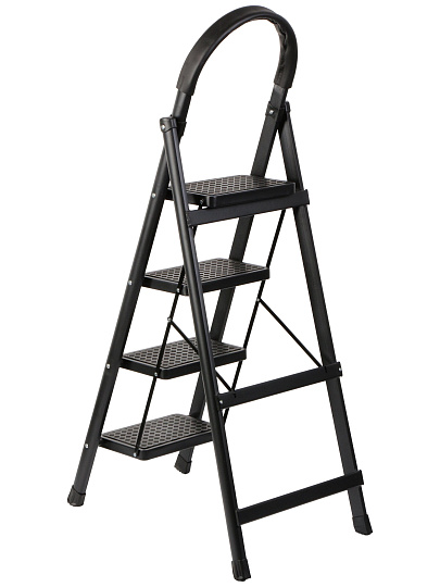 Стремянка 1 секция, 4 ступени, металл, 1.36 м, 150 кг, E080017
