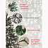 Елка новогодняя напольная, 220 см, Лена заснеженная, ель, зеленая, хвоя ПВХ пленка, J21-220 - фото 6