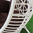 Подвесное кресло Кокон, 1-мест, 100 кг, Green Days, белое, ротанг, подушка коричневая, TZF-H056-A13812 - фото 2