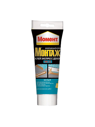 Жидкие гвозди Момент, Экспресс Декор МВ-45, 250 г, универсальные, белые, 1192822