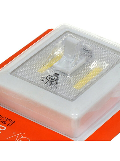 Фонарь-светильник светодиодный, JazzWay, TS2-L2W, 100 Лм, IP40, 8.1х6.5х1.3 см, 3хААА, 5023321