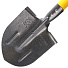 Лопата штыковая, рельсовая сталь, черенок деревянный, с рукояткой, Клевер, окрашенный, покрытие мрамор - фото 2