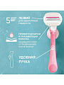Станок для бритья Venus, Comfortglide Sugarberry, для женщин, 5 лезвий, 1 сменная кассета, держатель - фото 6