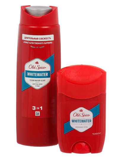 Набор подарочный муж, Old Spice, WhiteWater, дезодорант стик 50мл + гель для душа 250мл