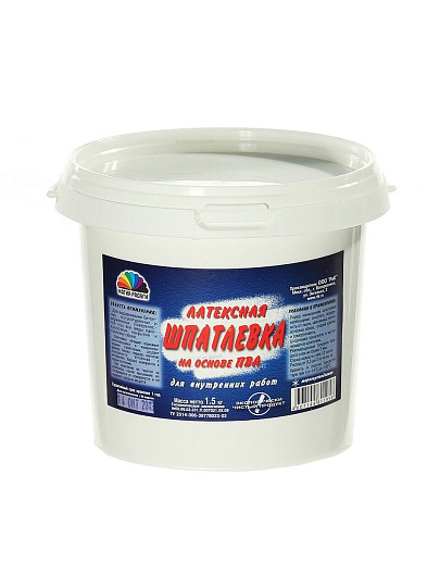Шпатлевка Магия радуги, латексная на основе ПВА, 1.5 кг