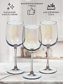 Бокал для вина, 420 мл, стекло, 3 шт, Glasstar, Васильковый, RNVS_8166_11 - фото 2