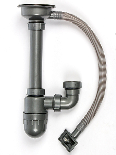 Сифон для мойки, 3&quot; 1/2, 40х40/50, пер прям, Aqwin, YT-CBC-027