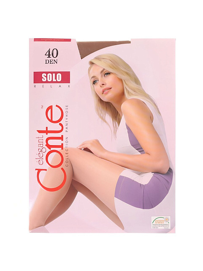 Колготки Conte, Solo, 40 DEN, р. 3, natural/телесные, с шортиками