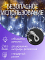 Гирлянда 500 ламп, 4х2.5 м, 8 режимов, Занавес, холодный белый свет, прозрачная, сетевая, Y4-5650 - фото 2