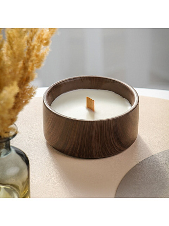 Свеча декоративная, 5х10 см, в керамическом стакане, воск, A330035