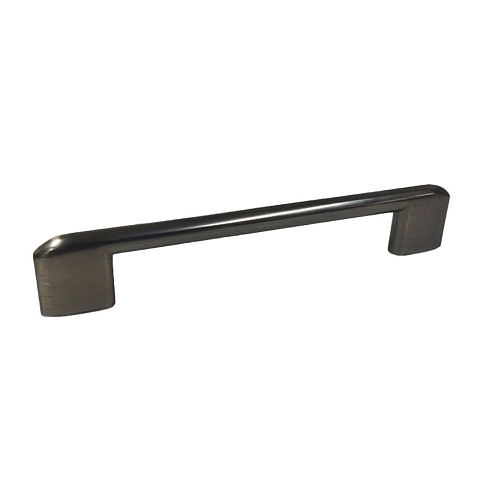 Ручка-скоба мебельная Trodos, 8653, 128 мм, ЦАМ, черный никель, 303710