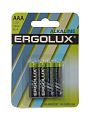 Батарейка Ergolux, ААА (LR03, 24A), Alkaline, щелочная, 1.5 В, блистер, 4 шт, 11744 - фото 3