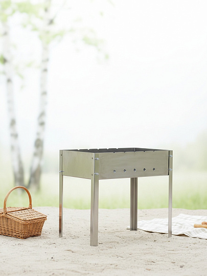 Мангал 500х300х140 мм, 1.2 мм, 2К-S002/SM-138