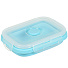 Контейнер пищевой пластик, 0.35 л, голубой, прямоугольный, складной, Y4-6486 - фото 3