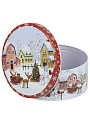 Коробка подарочная жесть, 17х8 см, круглая, Зимние радости, Y4-8569 - фото 3