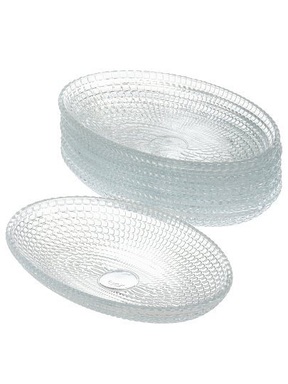 Блюдо стекло, овальное, 10.5х16х2.5 см, 6 шт, Venice, Kaveh, DB1074SCL