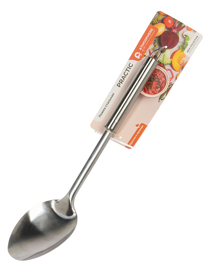 Ложка поварская нержавеющая сталь, 30 см, навеска, Atmosphere, Practic, AT-K2319
