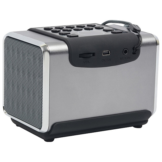 Акустическая система First, FA-1920-1-SI, выход AUX, USB, слот для карты, Bluetooth, серебристая