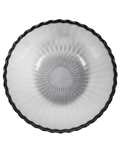 Салатник стекло, рельеф, 13х6 см, Магия, ОСЗ, С2438, графит