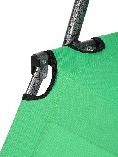 Шезлонг пляжный склад, мет-л, 153х60х80 см, 100 кг, зелен, оксфорд 600D