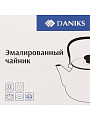 Чайник сталь, эмалированное покрытие, 2.5 л, ручка металл, Daniks, Черный мрамор, индукция, Y4-8971 - фото 12
