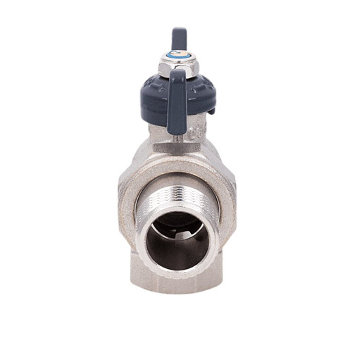 Кран для воды с американкой 3/4",г-ш, углов, ручка-бабочка, AquaLink