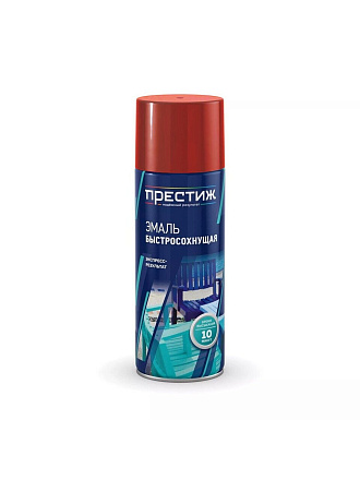 Эмаль аэрозольная, Престиж, универсальная, быстросохнущая, акриловая, полуглянцевая, вишневая, 425 мл