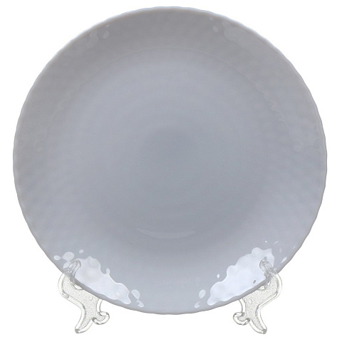 Тарелка десертная, стеклокерамика, 19 см, круглая, Pampille Granit, Luminarc, Q4646, серая