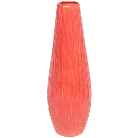 Ваза для цветов керамическая настольная, 35 см, Лорена красная