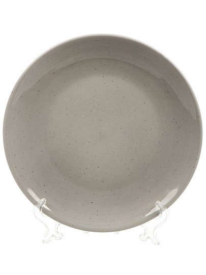 Тарелка десертная, фарфор, 21 см, Серый туман, Daniks, 15ТП21004