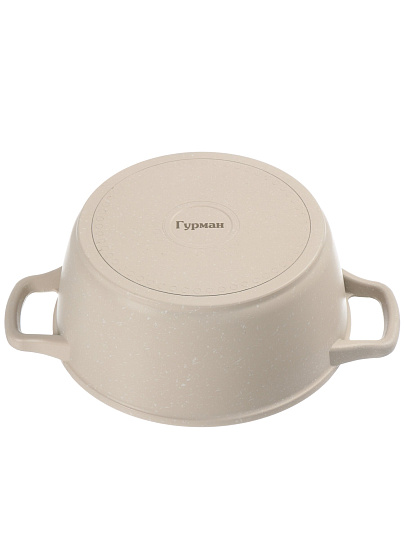 Кастрюля алюминий, антипригарное покрытие, 2 л, крышка стекло, Гурман, Pollen light, ГМк203 ПЛИ, индукция