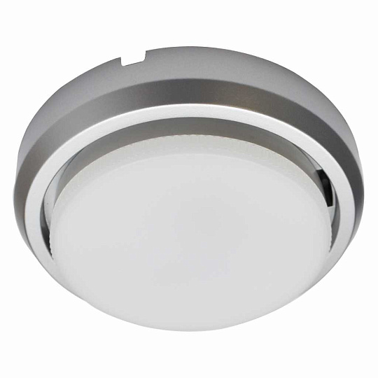 Светильник накладной светодиодный, General Lighting Systems, 50 Вт, GX53, IP20, 9.5х9.5х1.6 см, серебро, 661237