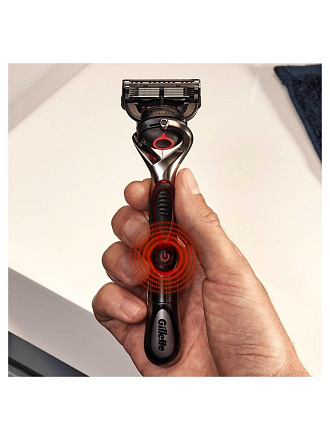 Станок для бритья Gillette, Fusion Proglide Power Flexball Red, для мужчин, 1 сменная кассета