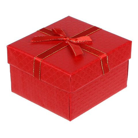 Коробка подарочная 8.5х5.5х9 см, в ассортименте, с бантом, 207045