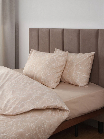 Постельное белье 1.5-спальное, 2 наволочки 50х70 см, пододеяльник 145х215 см, Silvano, поплин, 20461