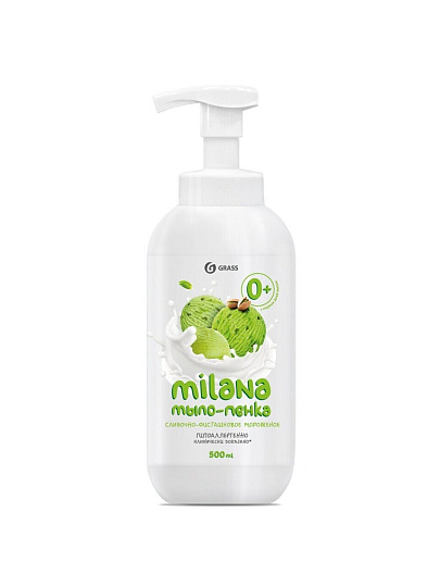 Мыло-пенка жидкое Grass, Milana Сливочно-фисташковое мороженое, 500 мл