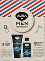 Набор подарочный для мужчин, Aura, Men, гель для бритья 150 мл, лосьон после бритья 150 мл - фото 5