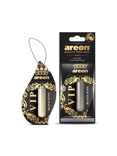 Ароматизатор в машину подвесной, гелевый, Areon, Liquid Vip Black King, 5 мл, 704-LV-02