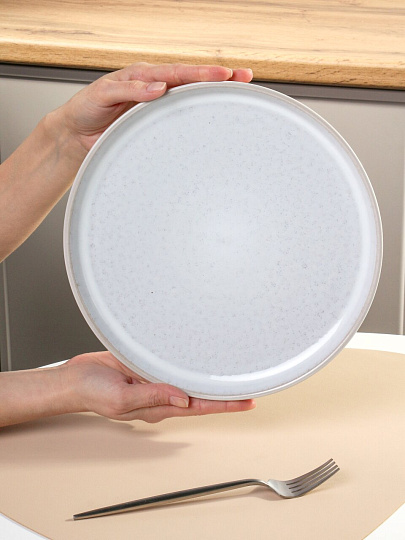 Тарелка обеденная, керамика, 27 см, круглая, Maro, Daniks, HMN240621A-DP