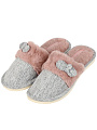 Тапки для женщин, текстиль, серые, р. 36-37, 248-182-12