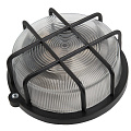 Светильник General Lighting Systems, НПП 03-100-005.04, 100 Вт, E27, на 1 лампочку, IP54, 21.2х21.2х10.4 см, с решеткой, черный, 437850