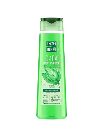 Шампунь Чистая линия, Укрепляющий Крапива, для всех типов волос, 400 мл