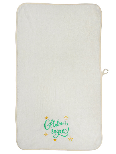 Полотенце кухонное махровое, 40х70 см, 100% полиэстер, микрофибра, Dinosti, С Новым годом!, Россия