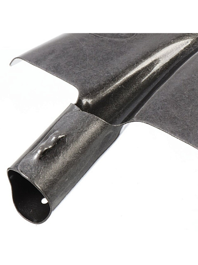 Лопата прямоугольная, рельсовая сталь, 1.3х290х240х370 мм, с ребром жесткости