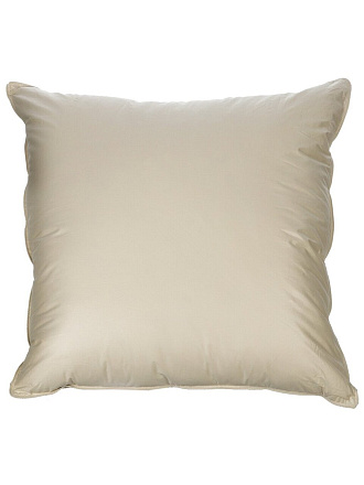 Подушка 70 х 70 см, гусиный пух, Terra, чехол 100% хлопок, кант, средняя, трехкамерная, Бел-Поль, ПедCт-7